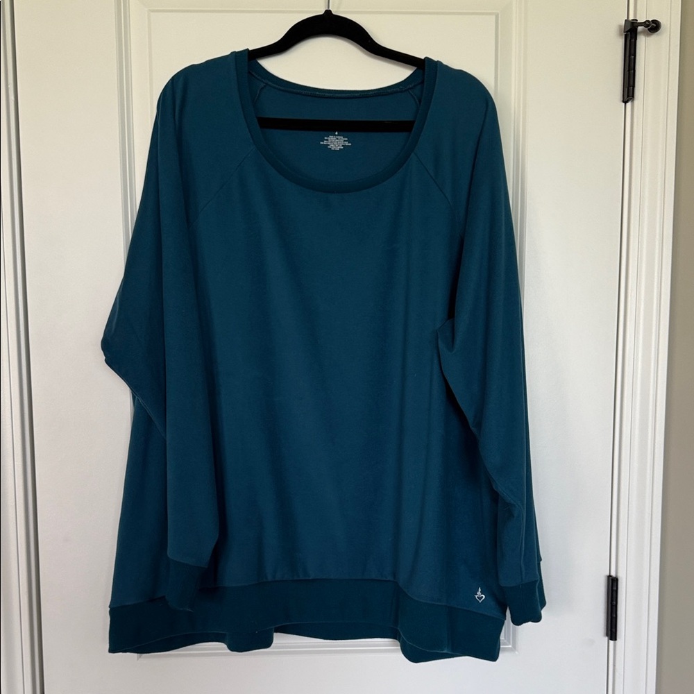 Torrid Active Teal Sweatshirt